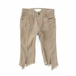 Flash Sale ⌛ Chelsea & Violet Baby 👧 Girls 12-24 Months Split Front Frayed Hem 👖 Jeans Dill Green 🌟