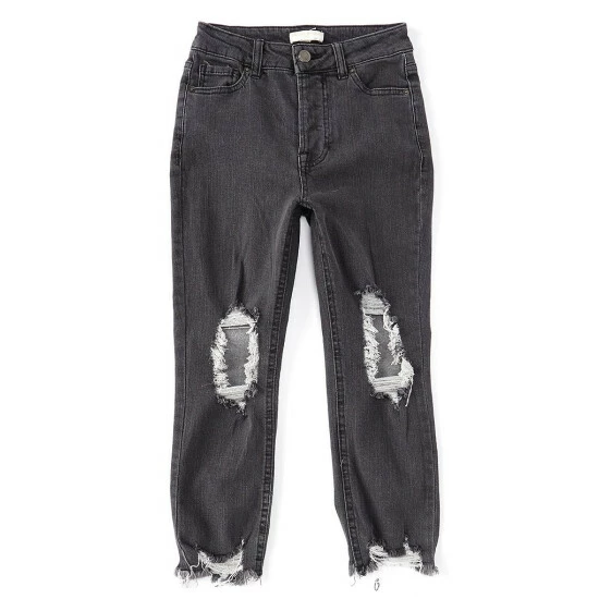 Best Pirce π― Chelsea & Violet Big π§ Girls 7-16 Distressed Denim Ankle π Jeans Grey Wash π― 3 Best Pirce π― Chelsea & Violet Big π§ Girls 7-16 Distressed Denim Ankle π Jeans Grey Wash π―