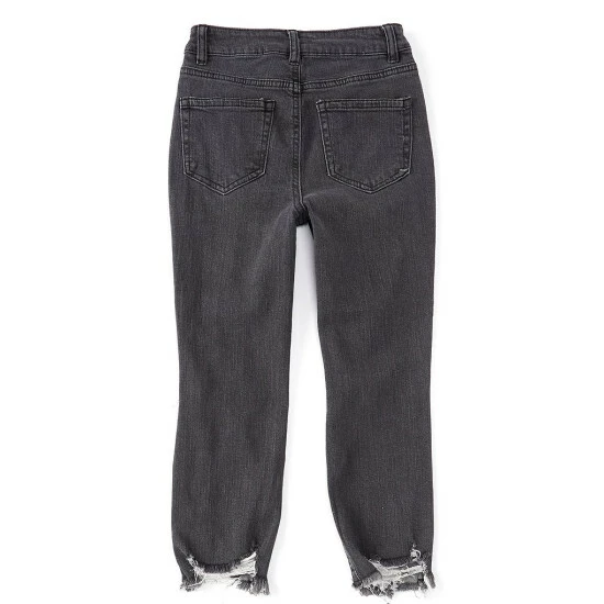 Best Pirce π― Chelsea & Violet Big π§ Girls 7-16 Distressed Denim Ankle π Jeans Grey Wash π― 4 Best Pirce π― Chelsea & Violet Big π§ Girls 7-16 Distressed Denim Ankle π Jeans Grey Wash π― - Image 2