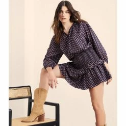 Buy ✨ Chelsea & Violet Fexx Suede Block Heel Western 🥾 Boots Tan 💯 -Chelsea & Violet Sales unnamed file 512