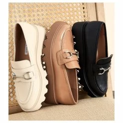 Best deal 👍 Chelsea & Violet Vera Patent Slip-On Lug Sole Loafers Latte 🎁 -Chelsea & Violet Sales unnamed file 522