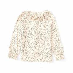 Budget 🥰 Chelsea & Violet 👧 Girls Little 👧 Girls 2-6x Ditsy Jersey Tee Ivory 😉