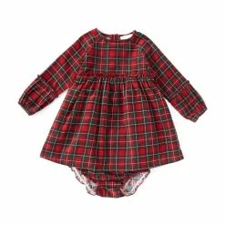 Top 10 🔔 Chelsea & Violet Baby 👧 Girls 12-24 Months Plaid Fine Corduroy Long Sleeve 👗 Dress Red/green Plaid ❤️