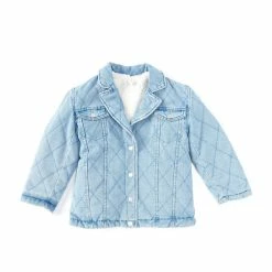 Cheapest 👍 Chelsea & Violet 👧 Girls Big 👧 Girls 7-16 Reversible Sherpa Denim Oversized Jacket Light Blue 😍