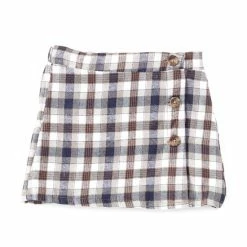 Best Sale β Chelsea & Violet Baby π§ Girls 12-24 Months Plaid Side Button π Skirt Taupe Plaid β€οΈ