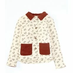 Top 10 🥰 Chelsea & Violet Little 👧 Girls 2T-6T Printed Quilted Jacket Ivory 🧨