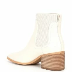 Buy 😍 Chelsea & Violet Audrina Leather Pointed Toe Block Heel Booties Black 😀 -Chelsea & Violet Sales unnamed file 628