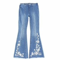 Best reviews of 🔔 Chelsea & Violet Big 👧 Girls 7-16 Denim Embroidery Flare Leg 👖 Jeans Med Stone 🎉 -Chelsea & Violet Sales unnamed file 64