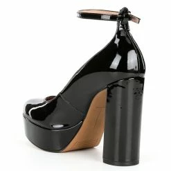 Promo 🎁 Chelsea & Violet Mia Patent Ankle Strap Platform Pumps Black 🎉 -Chelsea & Violet Sales unnamed file 645