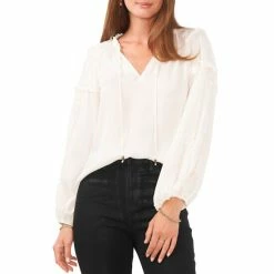 Top 10 ⭐ Chelsea & Violet Plisse Ruffle Split V-Neck Long Balloon Sleeve Blouse Antique White ⌛ 14 Top 10 ⭐ Chelsea & Violet Plisse Ruffle Split V-Neck Long Balloon Sleeve Blouse Antique White ⌛ -Chelsea & Violet Sales unnamed file 69