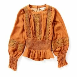 Budget 😉 Chelsea & Violet Big 👧 Girls 7-16 Woven Lace Trim Blouse Black ⌛ -Chelsea & Violet Sales unnamed file 725