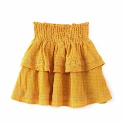 Promo 🎁 Chelsea & Violet Big 👧 Girls 7-16 Crochet Detail Ruffle Tiered 👗 Skirt Yellow 🔔 -Chelsea & Violet Sales unnamed file 733