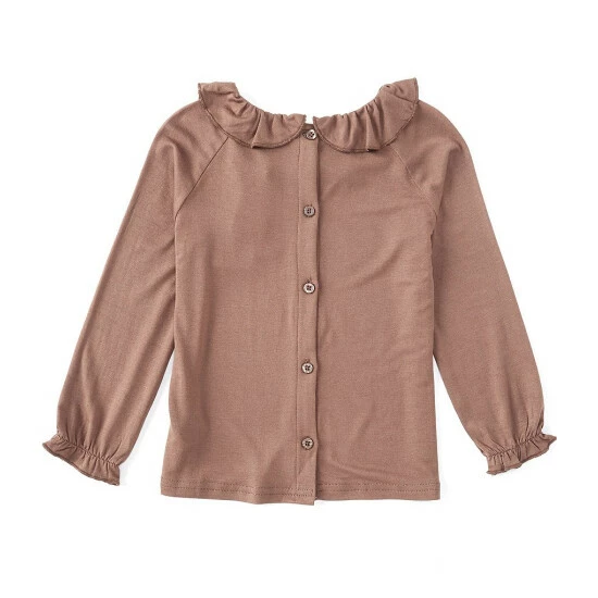 Best deal π Chelsea & Violet Little π§ Girls 2T-6X Long Sleeve Ruffle Neck Top Natural β€οΈ 4 Best deal π Chelsea & Violet Little π§ Girls 2T-6X Long Sleeve Ruffle Neck Top Natural β€οΈ - Image 2