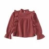 Top 10 🧨 Chelsea & Violet 👧 Girls Big 👧 Girls 7-16 Lace Inset Pleated Ruffle Mock Neck Blouse Bronze 😍 -Chelsea & Violet Sales unnamed file 766