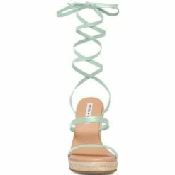 Best deal 🛒 Chelsea & Violet Mariah Ankle Wrap Wedge 🩴 Sandals Black 😀 -Chelsea & Violet Sales unnamed file 784