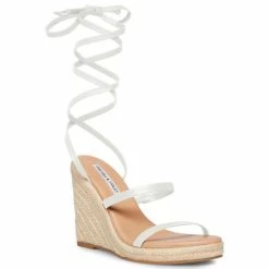 Best deal 🛒 Chelsea & Violet Mariah Ankle Wrap Wedge 🩴 Sandals Black 😀 -Chelsea & Violet Sales unnamed file 790