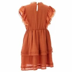 New 😉 Chelsea & Violet Big 👧 Girls 7-16 Lace Detail Ruffle Tiered 👗 Dress Light Clay 💯 -Chelsea & Violet Sales unnamed file 839