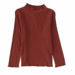 Deals 🎁 Chelsea & Violet Little 👧 Girls 2T-6T Ribbed Knit Top Crimson 🔔