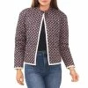 Discount 🎁 Chelsea & Violet Foulard Stamp Print Quilted Long Sleeve Snap Front Jacket Foulard Stamps 🤩 -Chelsea & Violet Sales unnamed file 873