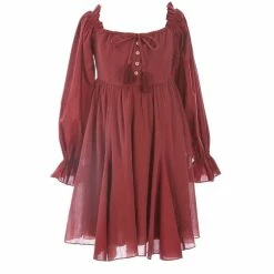 Discount ⌛ Chelsea & Violet 👧 Girls Big 👧 Girls 7-16 Mixed Media Puff Sleeve Smocked Back 👗 Dress Black 😍 -Chelsea & Violet Sales unnamed file 881