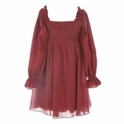 Discount ⌛ Chelsea & Violet 👧 Girls Big 👧 Girls 7-16 Mixed Media Puff Sleeve Smocked Back 👗 Dress Black 😍 -Chelsea & Violet Sales unnamed file 882