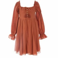 Discount ⌛ Chelsea & Violet 👧 Girls Big 👧 Girls 7-16 Mixed Media Puff Sleeve Smocked Back 👗 Dress Black 😍 -Chelsea & Violet Sales unnamed file 883