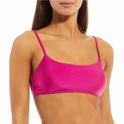 Cheap 🛒 Chelsea & Violet Family Matching Solid Scoop Bralette Swim Top Fuchsia 🥰