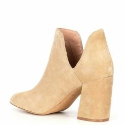 Best Pirce 👏 Chelsea & Violet Rubi Suede Pointed Toe Dip Ankle Booties Sand 😍 -Chelsea & Violet Sales unnamed file 96