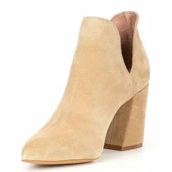 Best Pirce 👏 Chelsea & Violet Rubi Suede Pointed Toe Dip Ankle Booties Sand 😍 -Chelsea & Violet Sales unnamed file 97