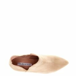 Best Pirce 👏 Chelsea & Violet Rubi Suede Pointed Toe Dip Ankle Booties Sand 😍 -Chelsea & Violet Sales unnamed file 98