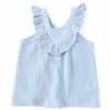 Best reviews of ✔️ Chelsea & Violet Little 👧 Girls 2T-6X Sleeveless Gauzy Woven Ruffle Babydoll Top Blue 😀 -Chelsea & Violet Sales unnamed file 987