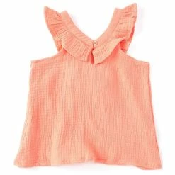 Best reviews of ✔️ Chelsea & Violet Little 👧 Girls 2T-6X Sleeveless Gauzy Woven Ruffle Babydoll Top Blue 😀 -Chelsea & Violet Sales unnamed file 990